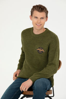 Мужской свитер цвета хаки - U.s. polo assn фото 17