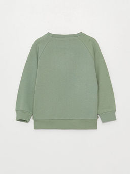 Bisiklet Yaka Uzun Kollu Bask?l? Erkek Bebek Sweatshirt - Waikiki фото 2