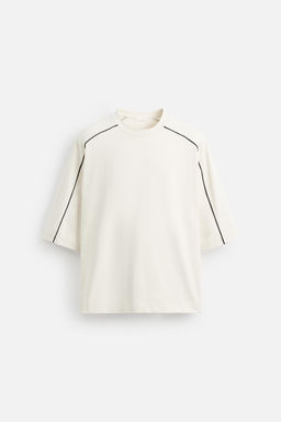 CONTRAST PIPED TRIM SWEATSHIRT - Zara фото 6