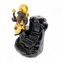 Подставка под стелющиеся благовония Ганеш - символ процветания через мудрость - Сандаловый дом фото 2