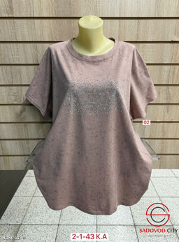 Футболка женская со стразами