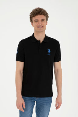 Мужская черная базовая футболка - U.s. polo assn фото 3