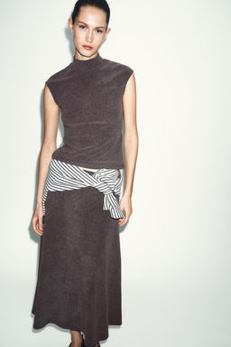 FALDA SOFT CAPA / marr?n vigor? - Zara фото 2