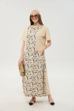 Платье NIKVA н1052-1 песок и песочный мультиколор