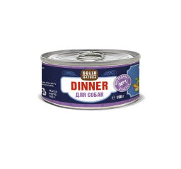Solid Natura Dinner д/соб. Ягнёнок 100 г. ж/б ЦБ-00017504