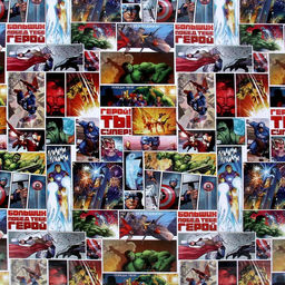 Цена за 10 шт. Бумага упаковочная глянцевая «Ты Супер Герой», Мстители, 70x100 см