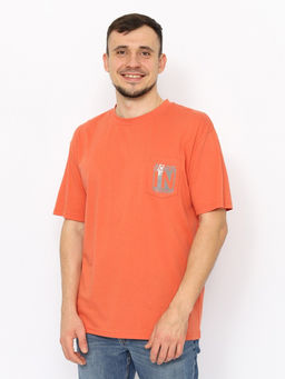 CRB wear/CWSM 60309-29 Футболка мужская,терракотовый/Ex.Cherubino  фото 3