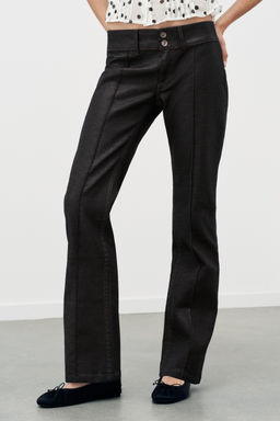 TRF WAXED LOW-RISE JEANS - Zara фото 12