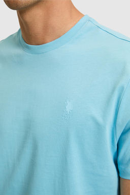 Erkek Regular Fit Bisiklet Yaka Aqua Basic Ti__rt