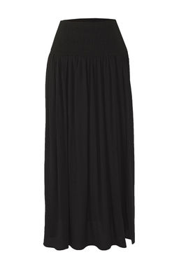 Siyah Dokuma Gipeli Maxi Plaj Etek TBESS25ET00012