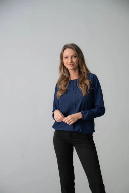 Блуза ДЖ 791с-7 Тёмно-синий - T.C.T фото 2