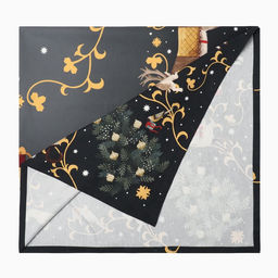 Набор новогодний Fairy tale: скатерть 150×220 см +/-3 см с ВГМО, салфетка 40×40 см-12 шт., 100% хлопок