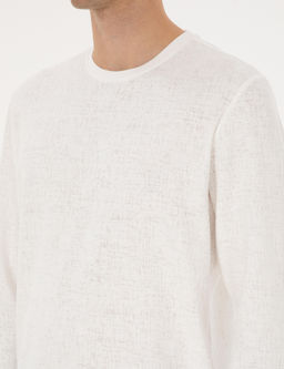 Ekru Regular Fit Sweatshirt