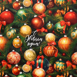 Цена за 10 шт. Упаковочная бумага на новый год «Чудесный глянцевая», 50×70 см, глянцевая