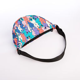 Сумка молодёжная на молнии, цвет разноцветный/зелёный - Simaland фото 2