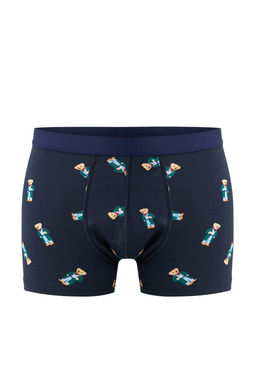 TRENDYOL MAN Cok Renkli 3lu Paket Ay? Bask?l?-Duz Esnek PamukluBoxer TMNSS25BX00008 - Trendyolmilla фото 4