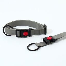 Ошейник для собак биотановый ОШ 40-60 см, графитовый - Пушистое счастье фото 2