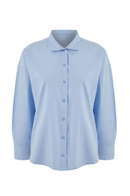 Trendyol Studio Beyaz Ayarlanabilir Oversize Asimetrik Pamuklu Poplin Gomlek TWOAW26GO00106 - Trendyolmilla фото 6