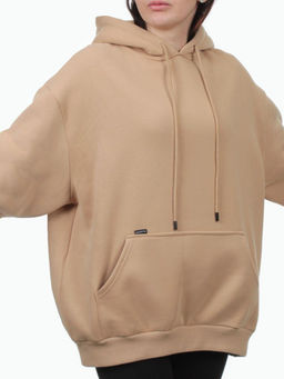 2610 BEIGE Толстовка женская (85% хлопок, 10% полиэстер, 5% спандекс) - Fashion фото 3
