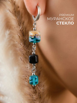 Серьги из муранского стекла