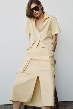 ZW COLLECTION SHIRT WITH POCKETS - Zara фото 2