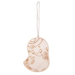 Заготовка для декорирования Mr. Carving ПР-49 Заготовка на подвесе с рисунком липа Птенец в шапке (9.8х7.5х1.4)  фото 2