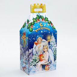 Цена за 5 шт. Подарочная коробка Рождественский, 19 х 12 х 35,5 см - Simaland фото 8