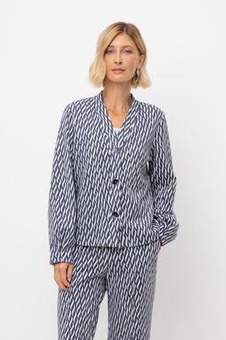 ЕВТ 3284/синие мини косы жакет жен