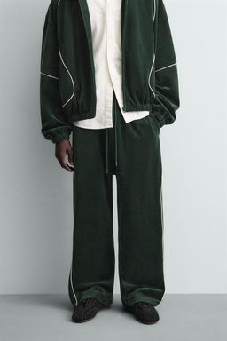 VELOUR TROUSERS WITH TRIMS - Zara фото 11