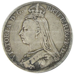 Монета 1 крона 1889 года Великобритания