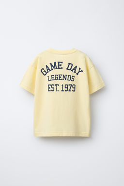 CAMISETA TEXTO JOGGING / Amarillo - Zara фото 2