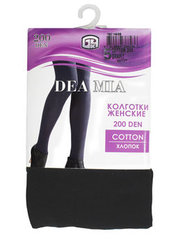 Колготки теплые DEA MIA COTTON 200 (бандероль) grafit