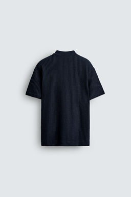 TEXTURED POLO SHIRT - Zara фото 7