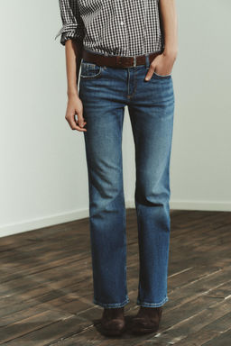 TRF BOOTCUT LOW-RISE JEANS WITH POCKETS - Zara фото 2