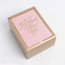 Коробка складная Поздравляю с Новым годом, 20 15 10 см