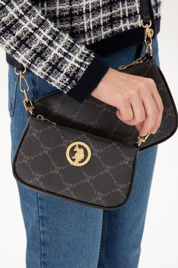 Женская черная сумка через плечо - U.s. polo assn фото 2