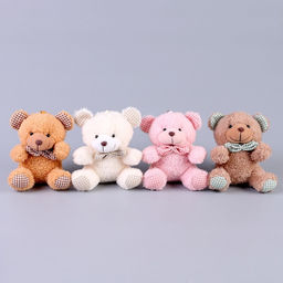 Мягкая игрушка Мишка на брелоке, 12 см, цвет МИКС - Simaland фото 6