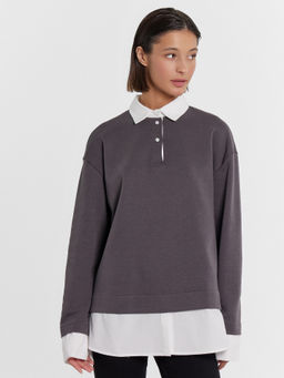 Джемпер женский в сером цвете