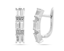 Серьги из серебра куб.циркон., МЦВ74