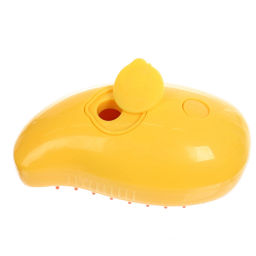 Паровая щетка с массажным эффектом "МОЙ БРО", цвет желтый, USB - зарядка, 6,5*11см (коробка Ultramarine)