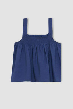 Блузка с бретелями для девочки - Defacto фото 7