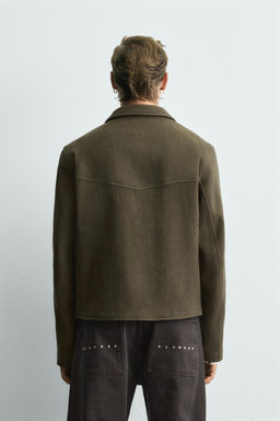 100% WOOL POCKET JACKET LIMITED EDITION - Zara фото 3