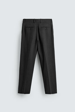 PANTAL?N TRAJE VISCOSA - C??AMO / Negro - Zara фото 6