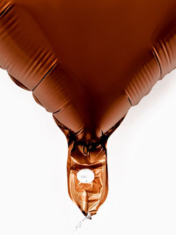 Цена за 2 шт.Воздушные шары фольгированные 17 Сердце, шоколадный сатин, набор 5 шт. - Страна карнавалия фото 4