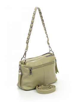 LACCOMA сумка АС0749Ш-зеленый натуральная кожа хлопок  фото 4