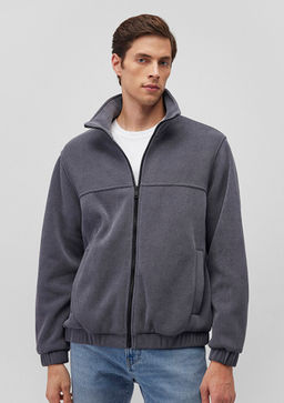 Dik Yaka Lacivert Ceket - Mavi фото 2