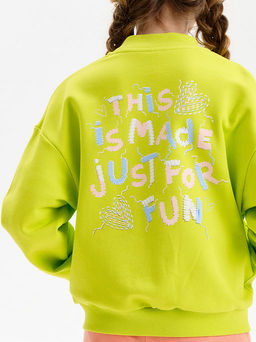 PELICAN, толстовка для девочек, Яблочный  фото 2