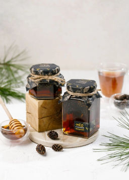 ? Мёд Cedar Immuno с сосновой шишкой, 100 г - Сибирский кедр фото 3