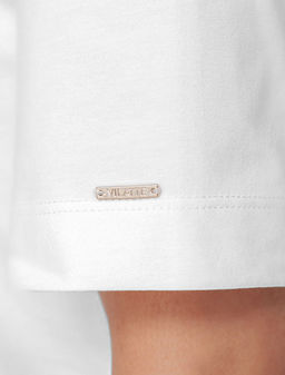 Свободная футболка из премиального хлопка с эластаном - Vilatte фото 5