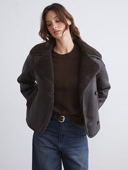 K?rk Yaka Oversize Kad?n S?et Mont